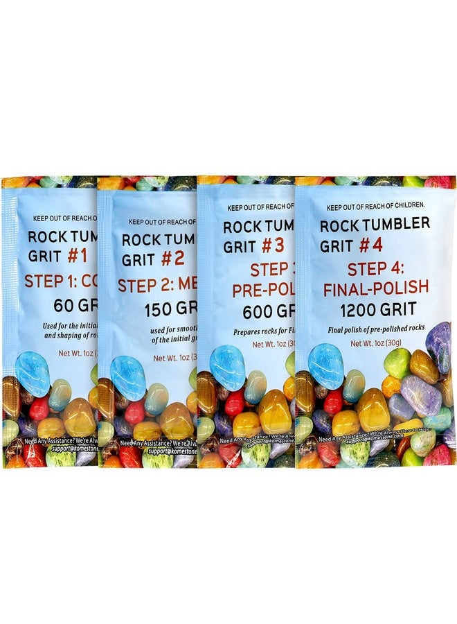 KomeStone Rough Raw Colorful Rocks & Rock Tumbler Polishing Refill Grits, High Performance Polishing Grits and Crystal Stones for Another Batch of Rocks Tumbling, Suitable for All Rock Tumblers - Image 3